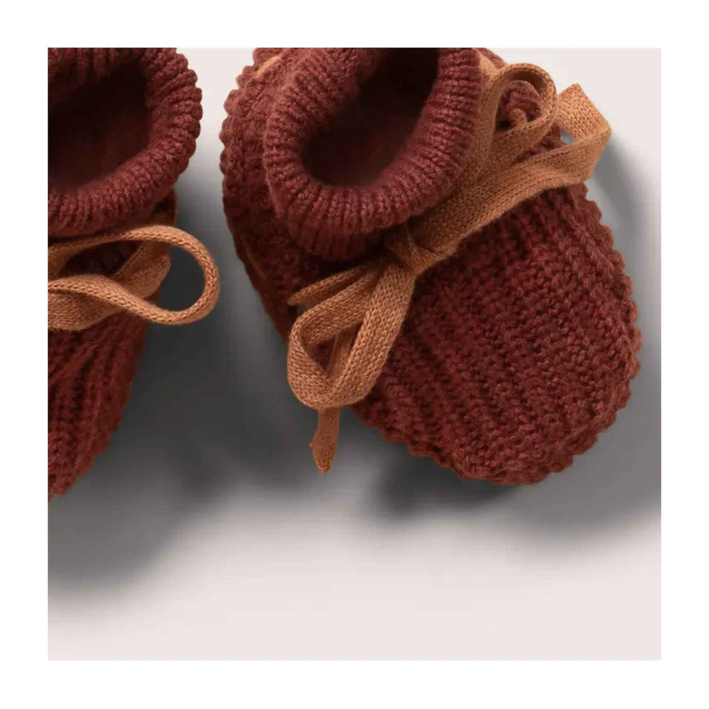 
                  
                    Hazelnut Knitted Booties
                  
                