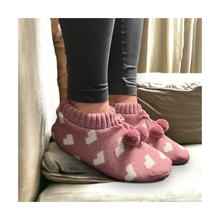  Happy Hearts Pink Super Cosy Slippers