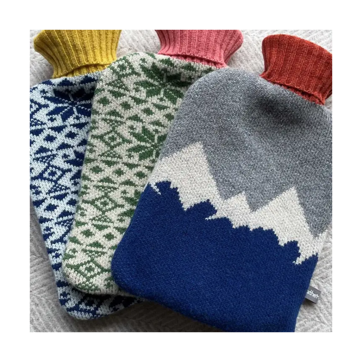 Lambswool Hot Water Bottle Cover & Bottle