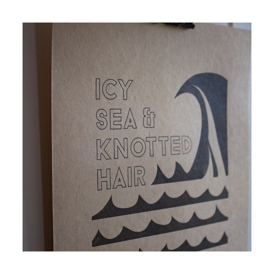 ICY SEA Letterpress Print