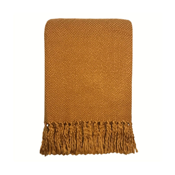 Inca Yellow Solid Throw