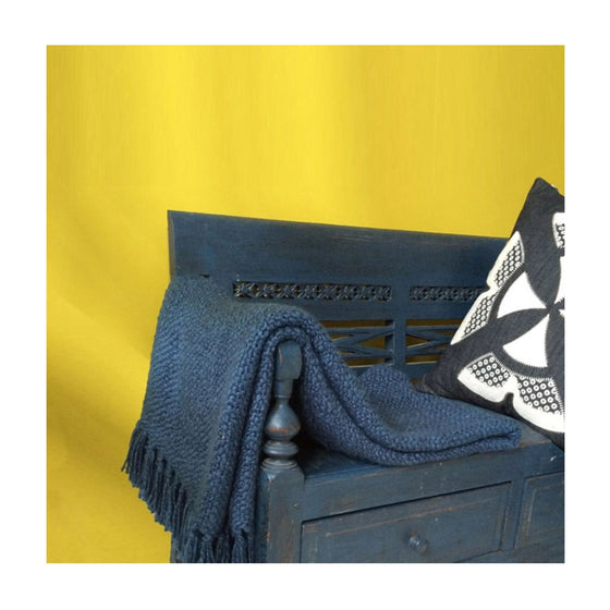 Indigo Solid Throw