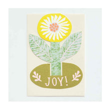  Joy! Yellow Flower Stand-Up Card