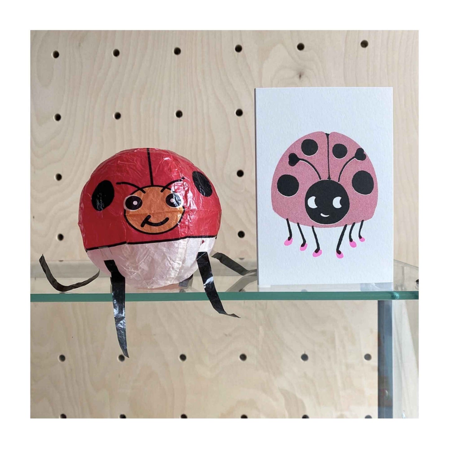 Ladybird Paper Balloon Card