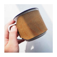  Leather-Wrapped Enamel Mug