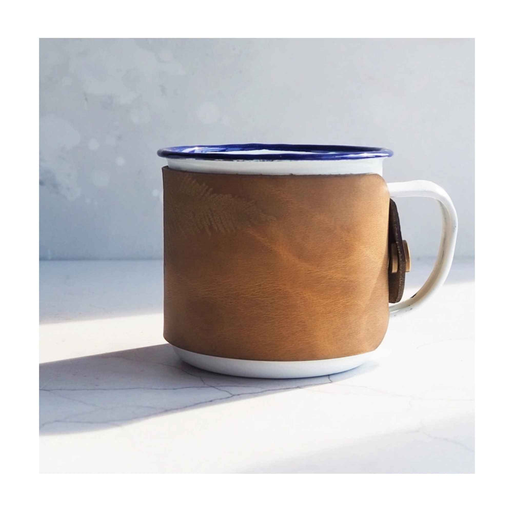 
                  
                    Leather-Wrapped Enamel Mug
                  
                