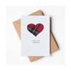 Love You Hunners Tartan Handmade Card