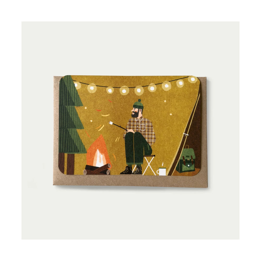 Toasting Marshmallows Greeting Card