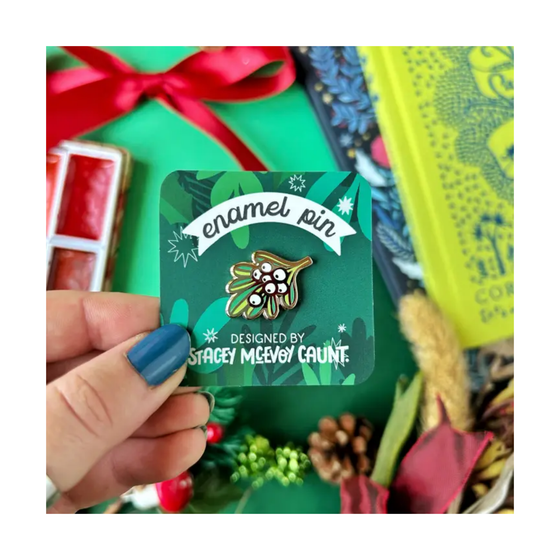 Mistletoe Enamel Pin