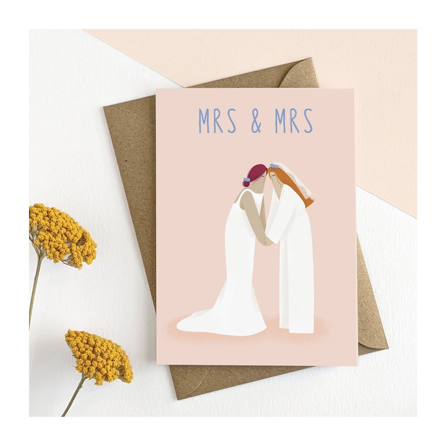 Mrs & Mrs Wedding Card