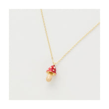  Enamel Mushroom Necklace