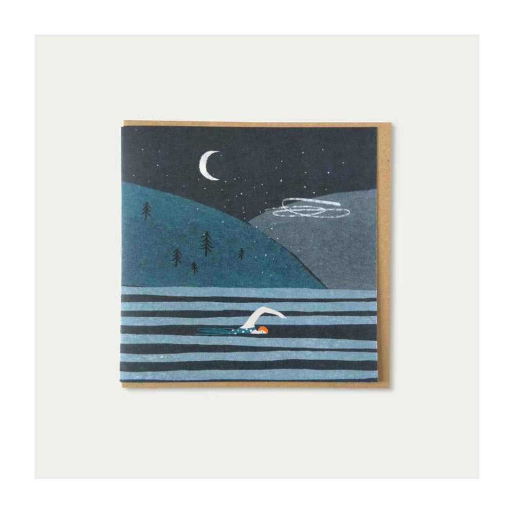 Nightswimming Square Card