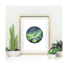 Northern Lights Giclée Watercolour Art Print