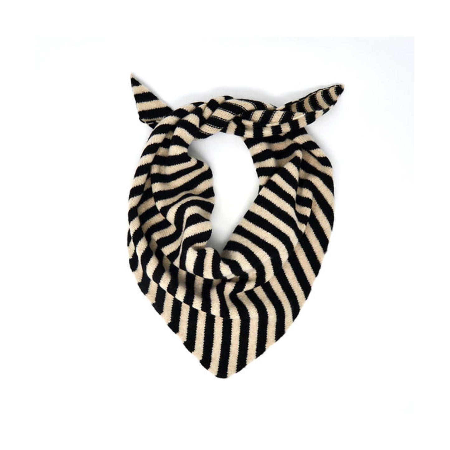 Oatmeal & Black Striped Neckerchief