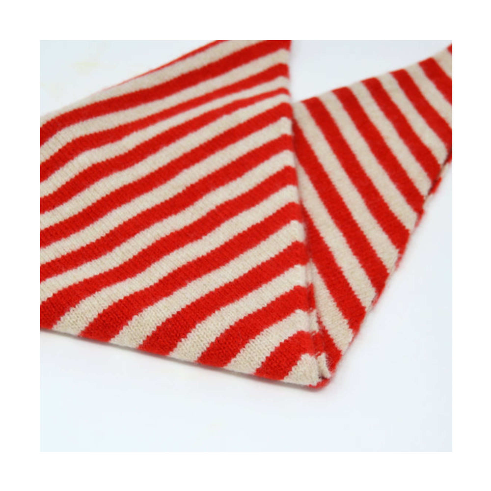 
                  
                    Oatmeal & Poppy Striped Neckerchief
                  
                