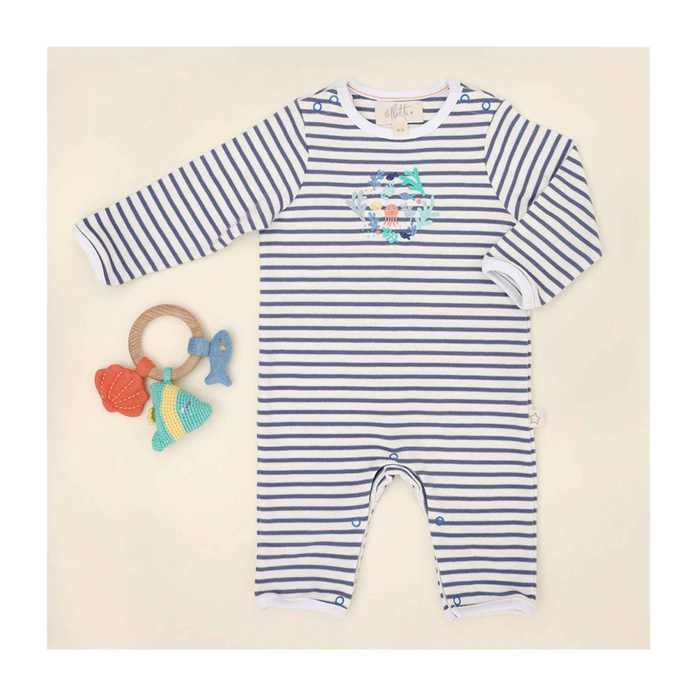 
                  
                    Ocean World Embroidered Babygro
                  
                