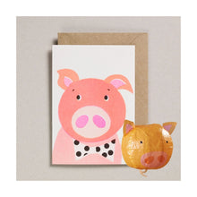  Pig Paper Balloon Card