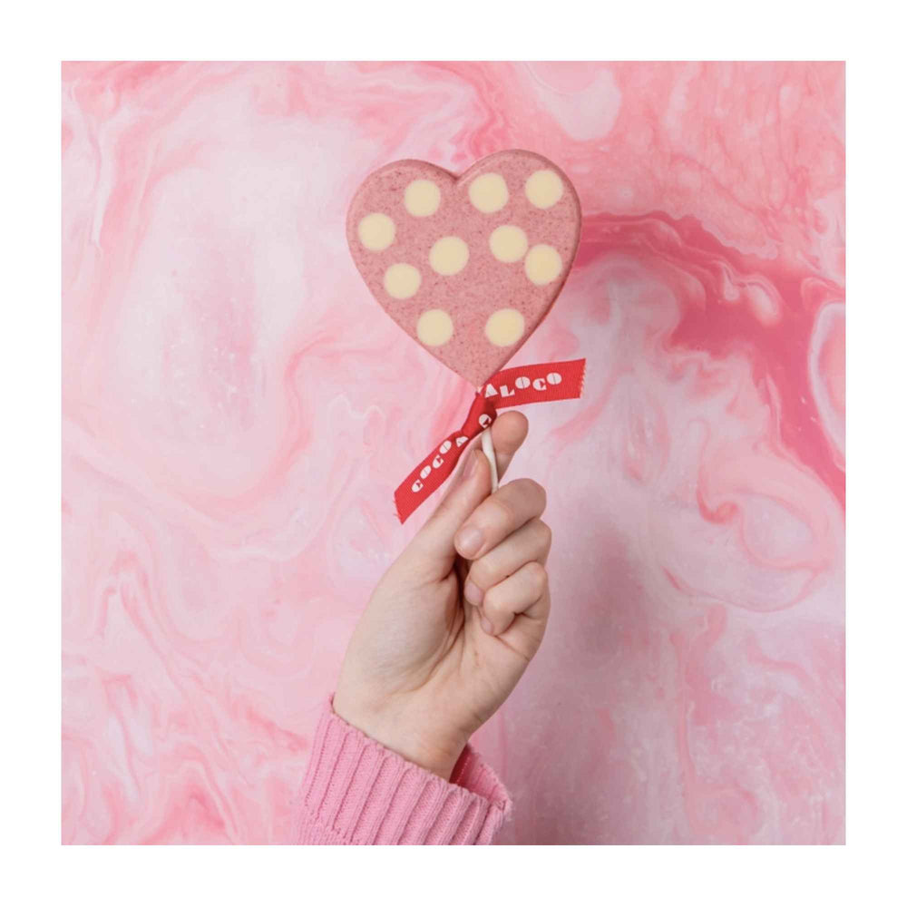 
                  
                    Pink Polka Dot Heart Lolly
                  
                