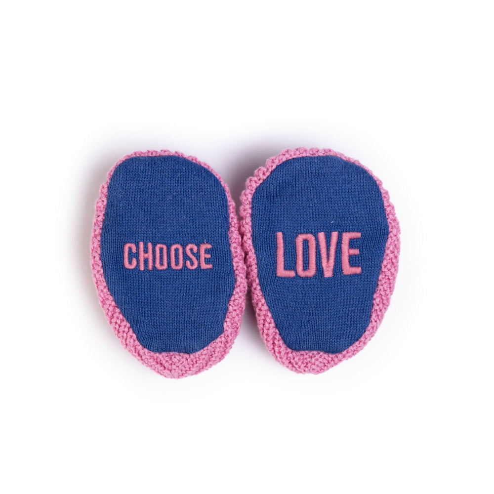 
                  
                    Choose Love Pink Cotton Knit Baby Slipper Socks
                  
                