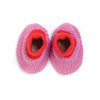 Choose Love Pink Cotton Knit Baby Slipper Socks