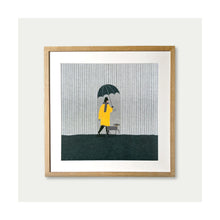  Walk in the Rain Art Print