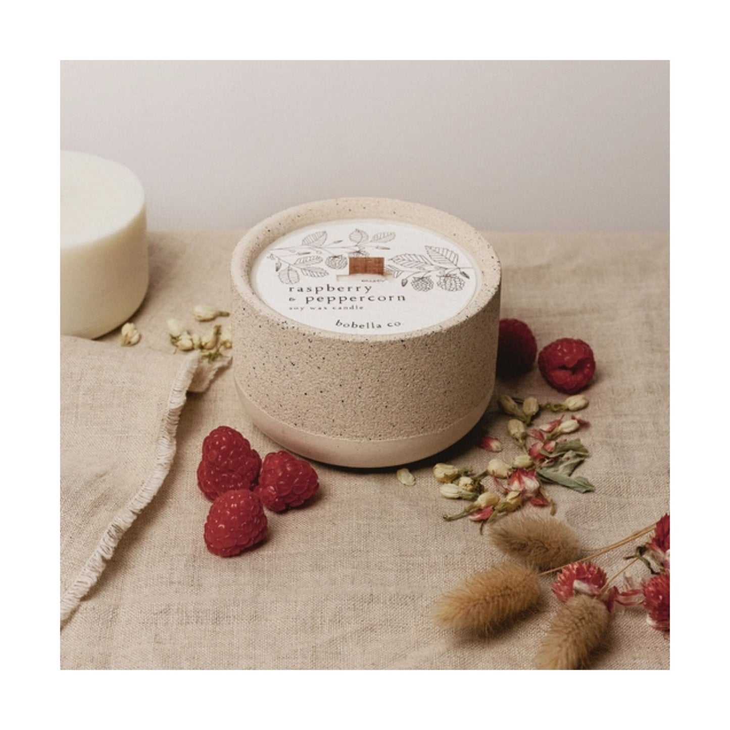 Raspberry & Peppercorn Soy Wax Candle