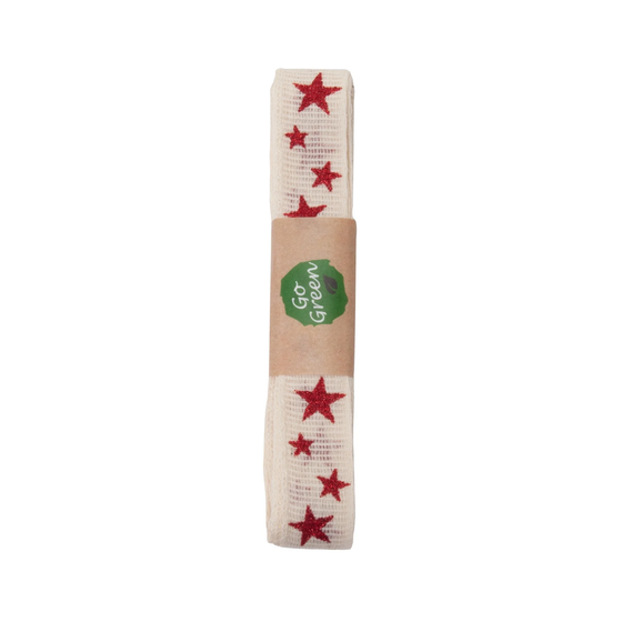 Sparkle Star Cotton Ribbon Hanks