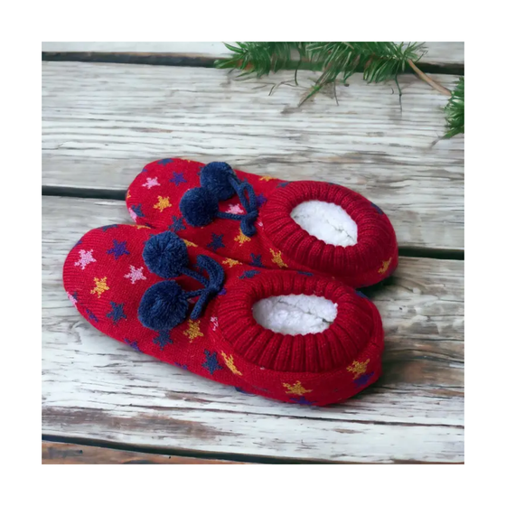 Shining Stars Red Super Cosy Slippers