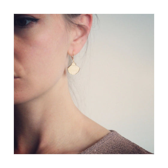 Seashell Drop Earrings