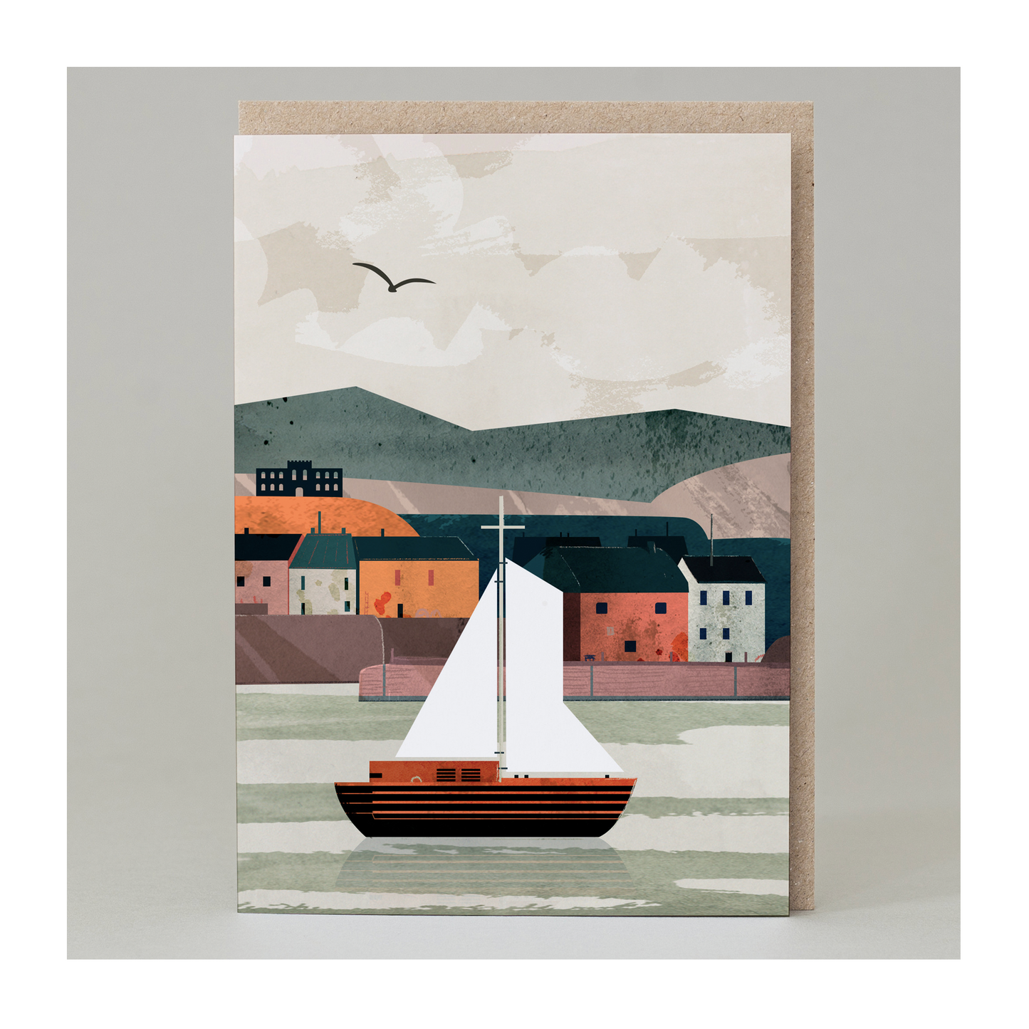 Ship Oban Landscape Greeting Card