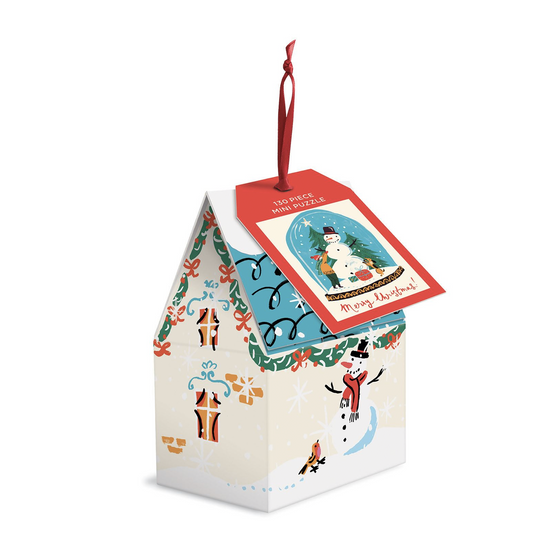 Snow Globe Puzzle Ornament