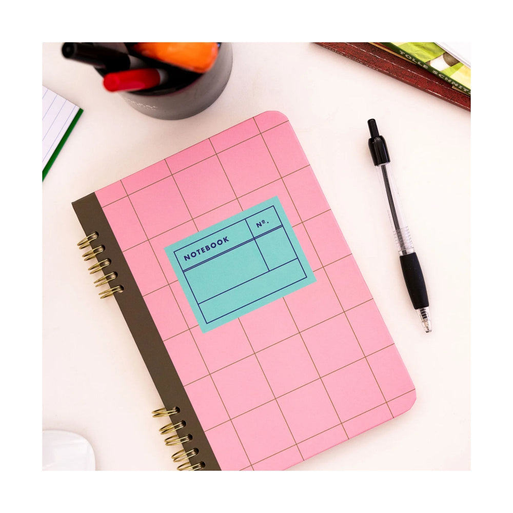 
                  
                    A colourful, hardback, spiral bound notebook from Kikkerland.
                  
                