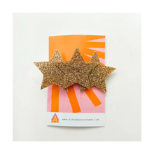  Glitter Gold Star Hairclip