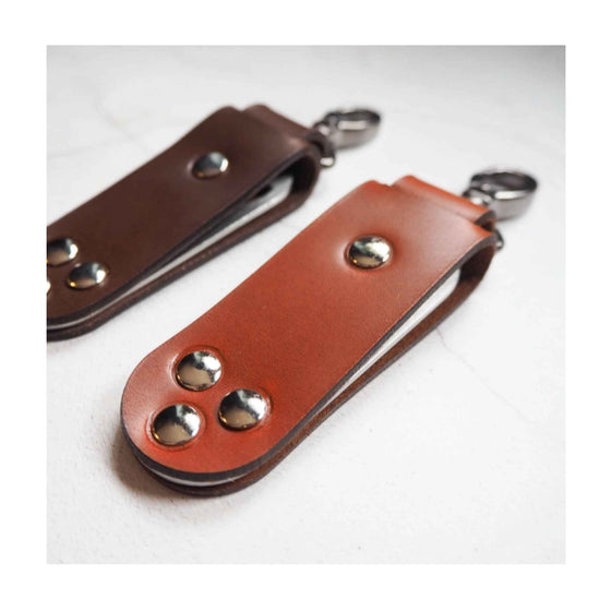 Dark Brown Leather Swivel Bottle Opener