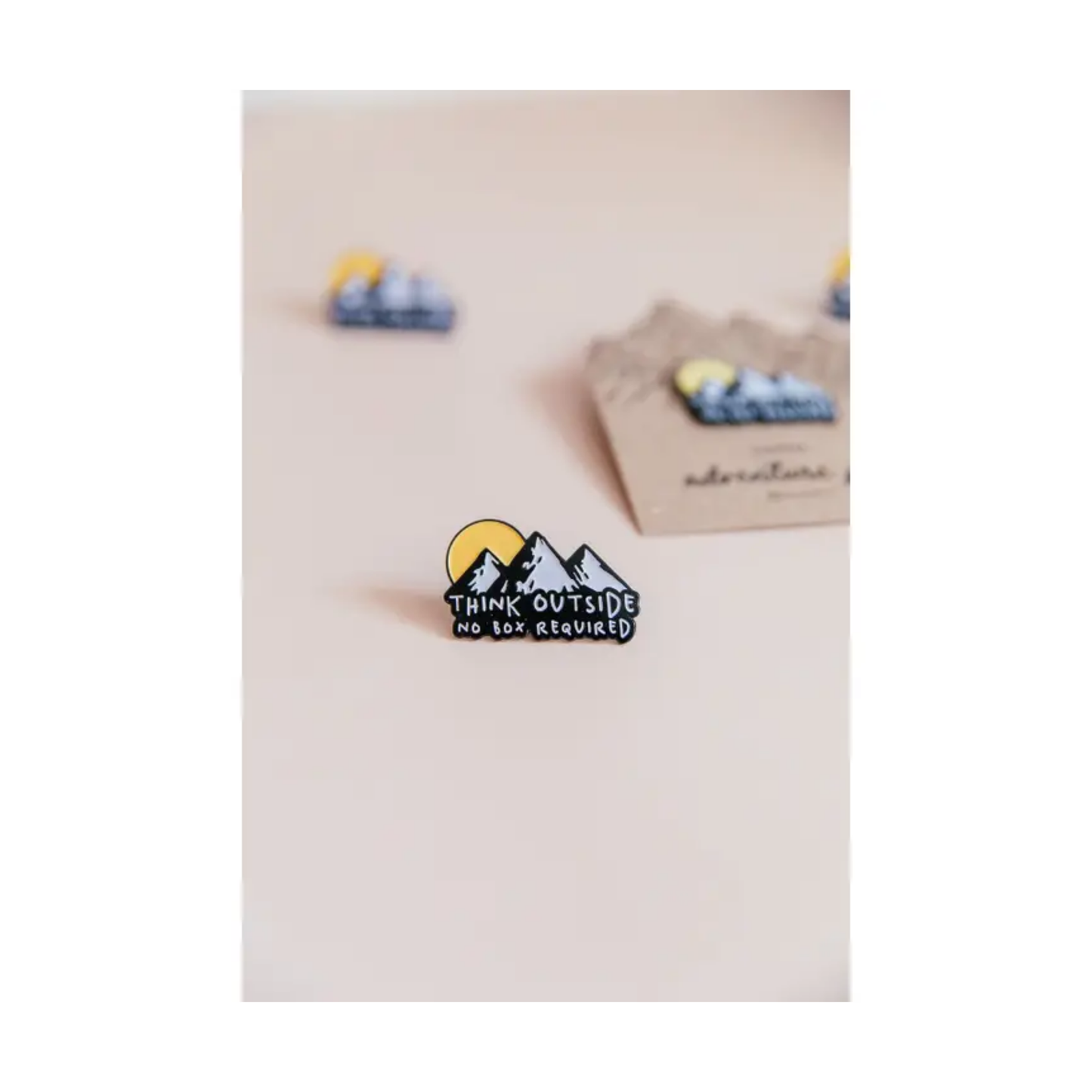 Think Outside Enamel Pin Badge