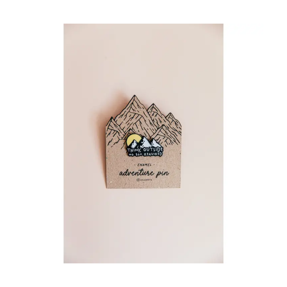 Think Outside Enamel Pin Badge