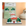 Toadstool Cottage Christmas Wooden Pop Out Card