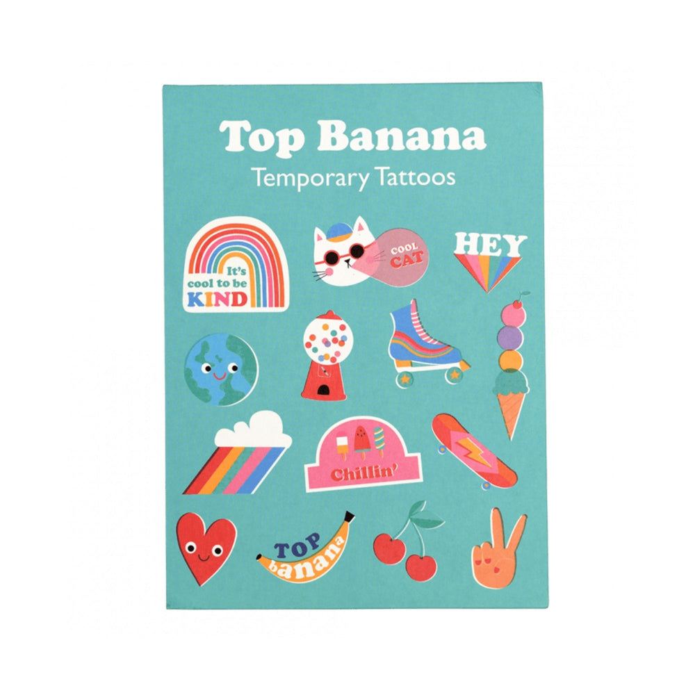 Top Banana Temporary Tattoos