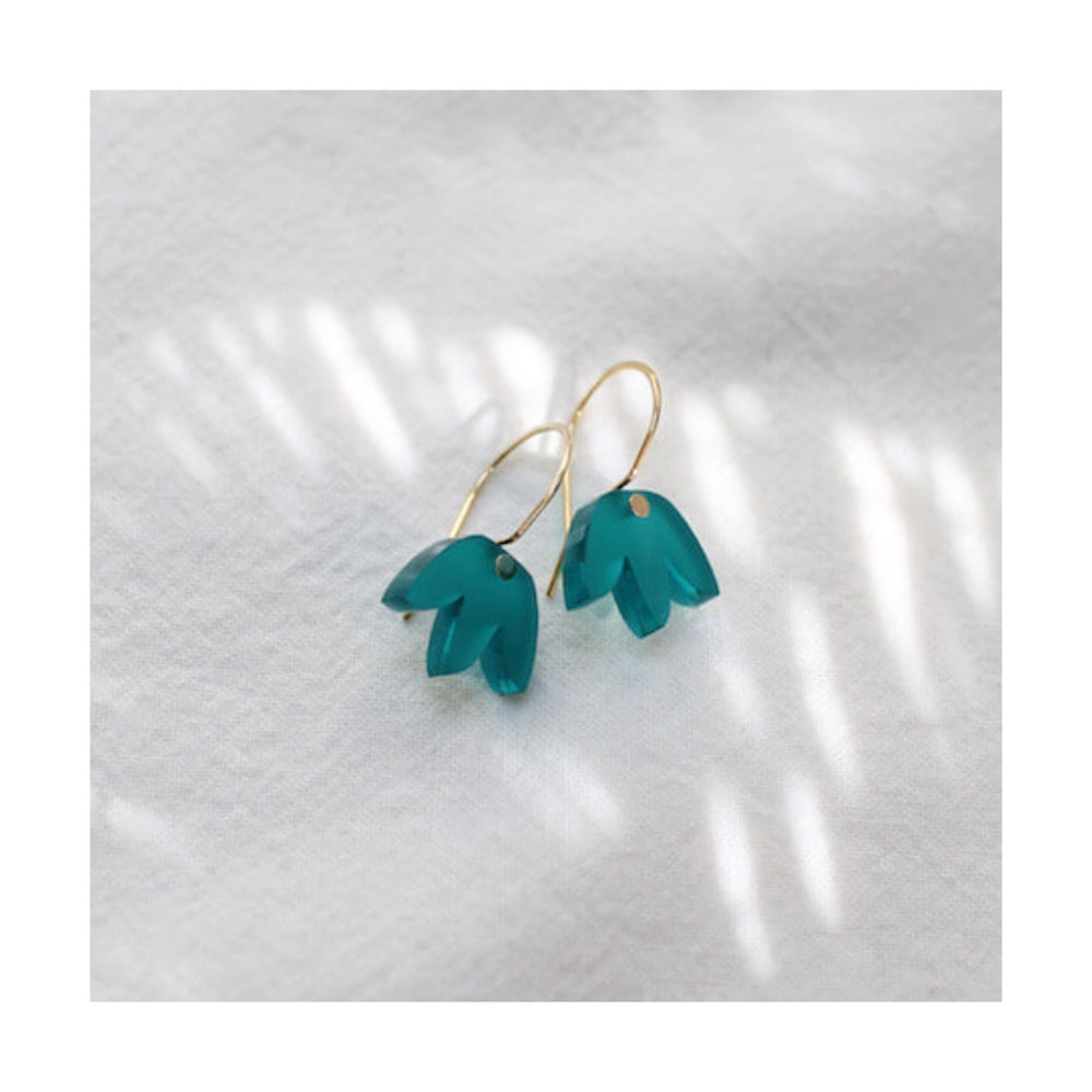 Turquoise Mini Matisse Hoops