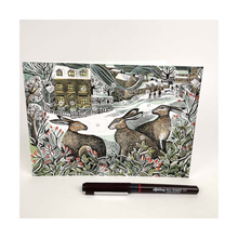  We Three Hares Mini Advent Calendar Card