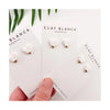 White Heart Studs