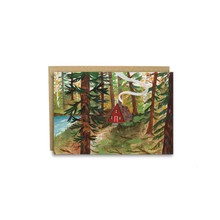  A-Frame Cabin in the Woods Card