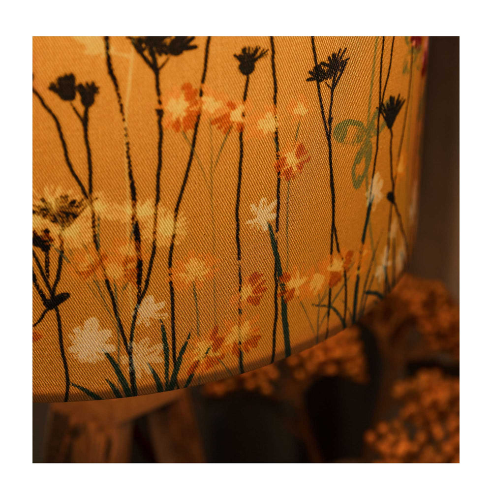 
                  
                    Amber Wildflower Drum Lamp Shade
                  
                