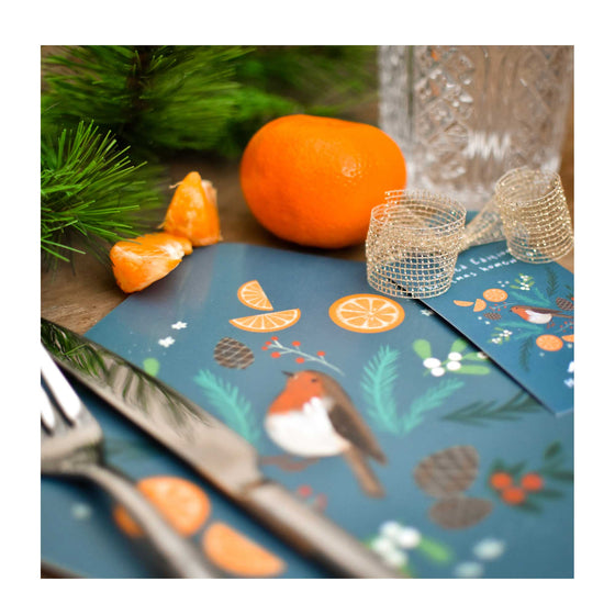 Festive Robin Chopping Board