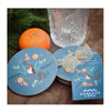 Festive Robin Coaster Set