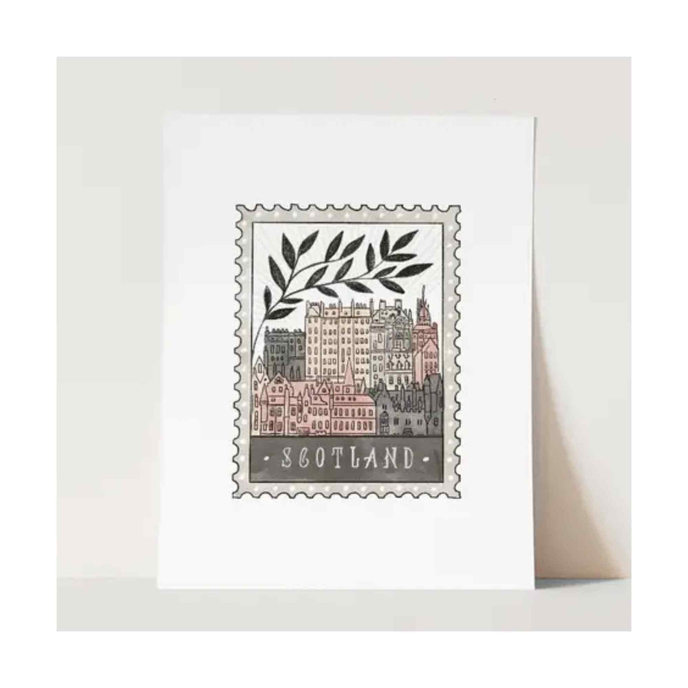 Edinburgh Stamp Print