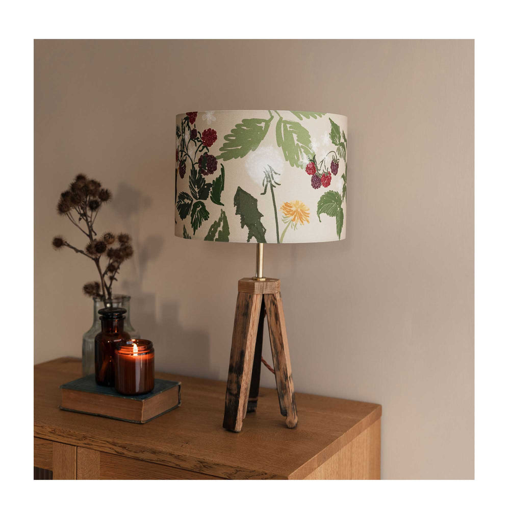 
                  
                    Blackbird Hedgerow in Cream Drum Lampshade
                  
                