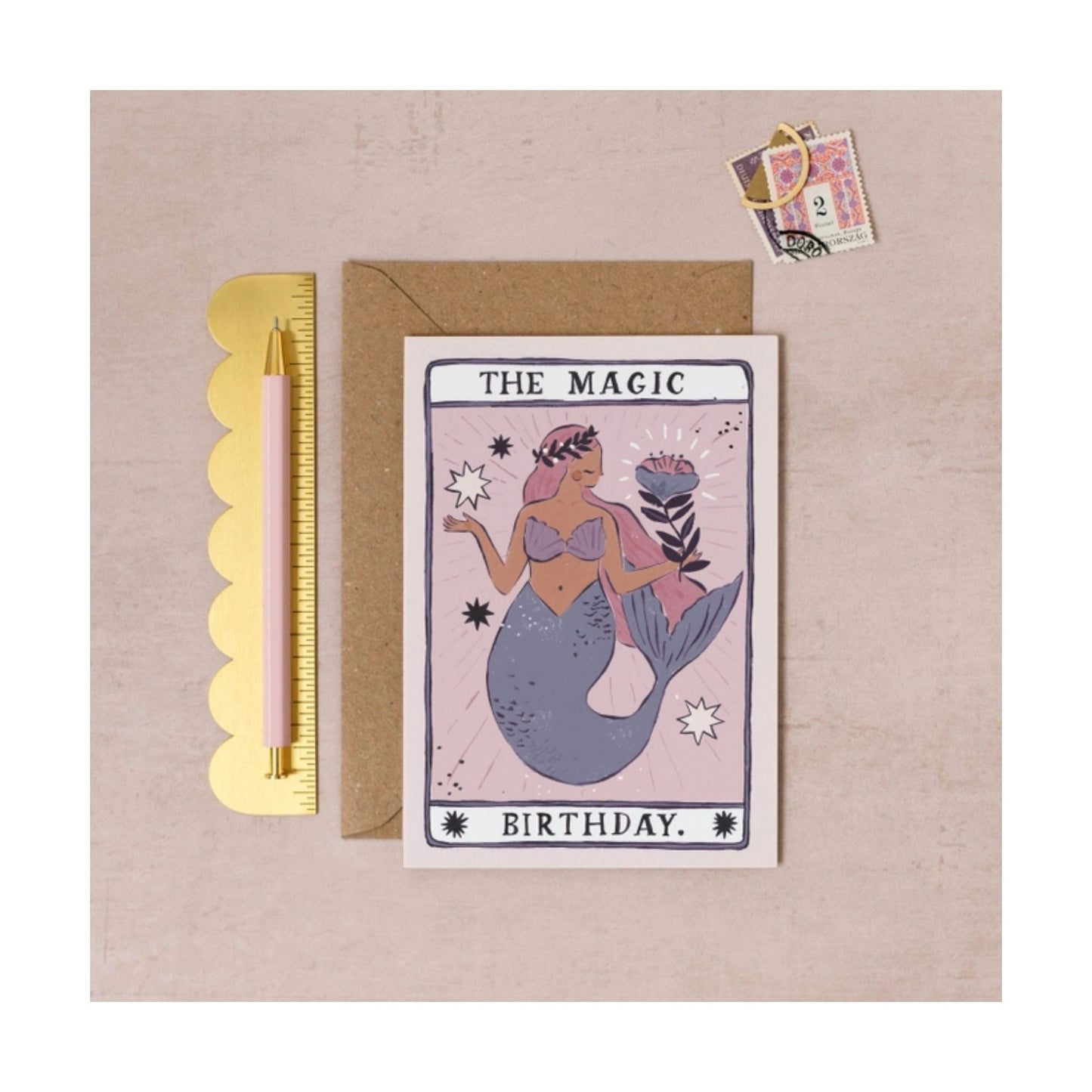 Mermaid Magic Birthday Card