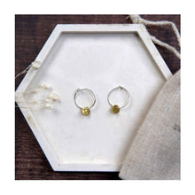  Mini Brass Disc Earrings