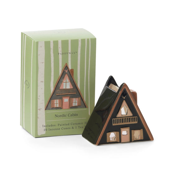 Paddywax Nordic Cabin Style Incense & Tea Light Holder